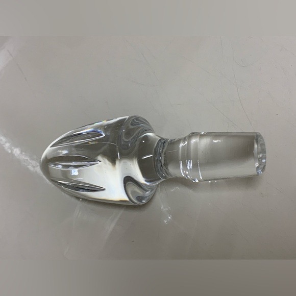 Vtg Solid Lead Crystal Decanter Finial Stopper Replacement - Picture 7 of 12